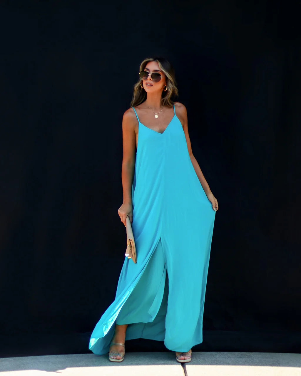 Olsen Slit Maxi Dress