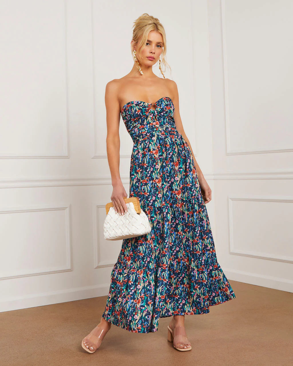 Hidden Paradise Floral Tiered Maxi Dress