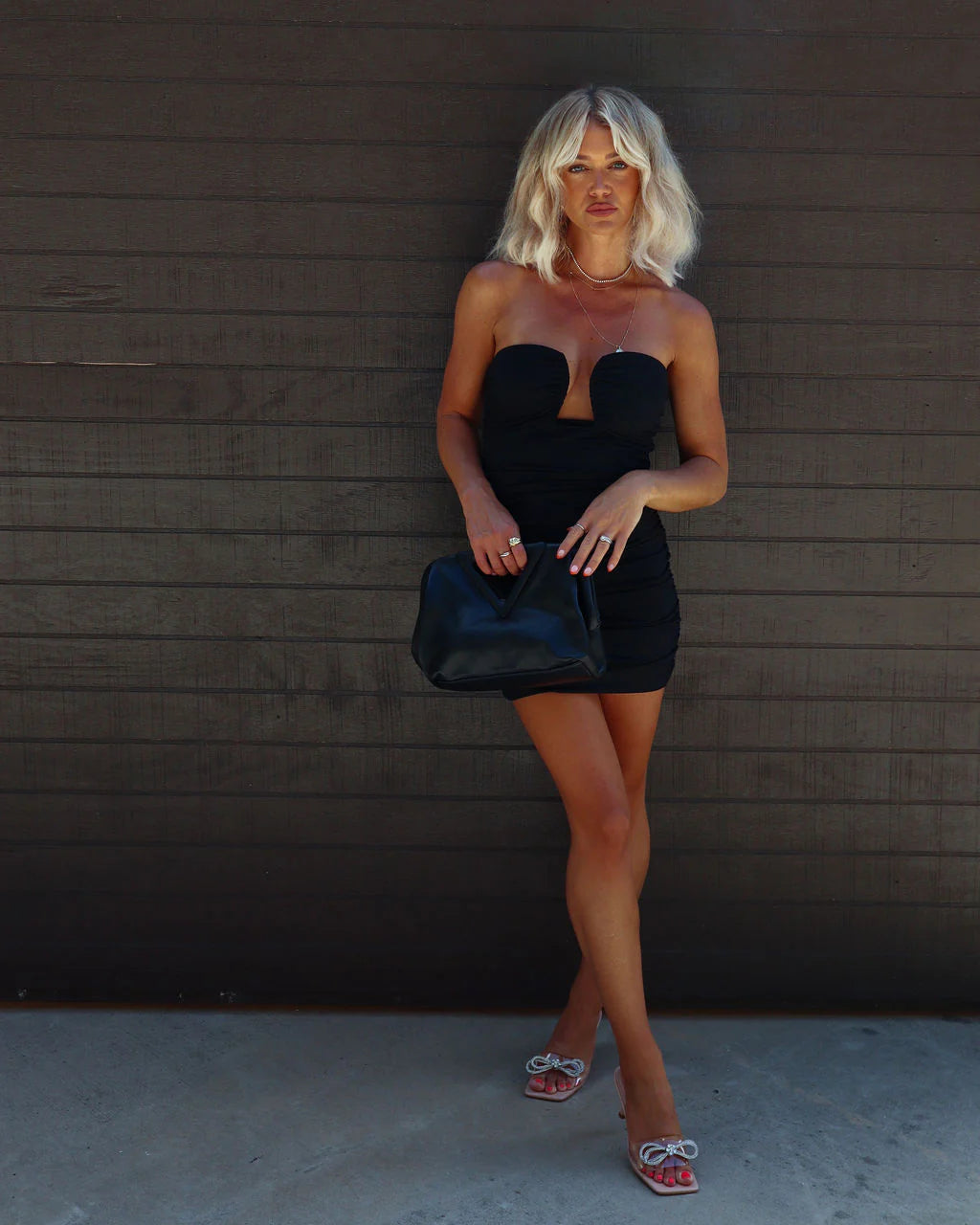 One Last Time Strapless Mini Dress