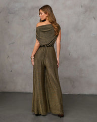 Baylor Draped Off The Shoulder Jumpsuit