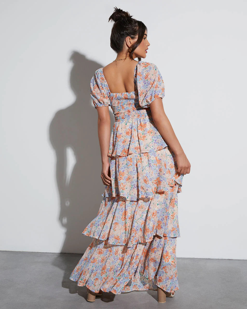 Blooming Beauty Tiered Floral Maxi Dress