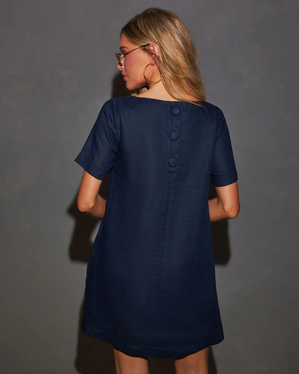 Kelsea Linen Shift Dress