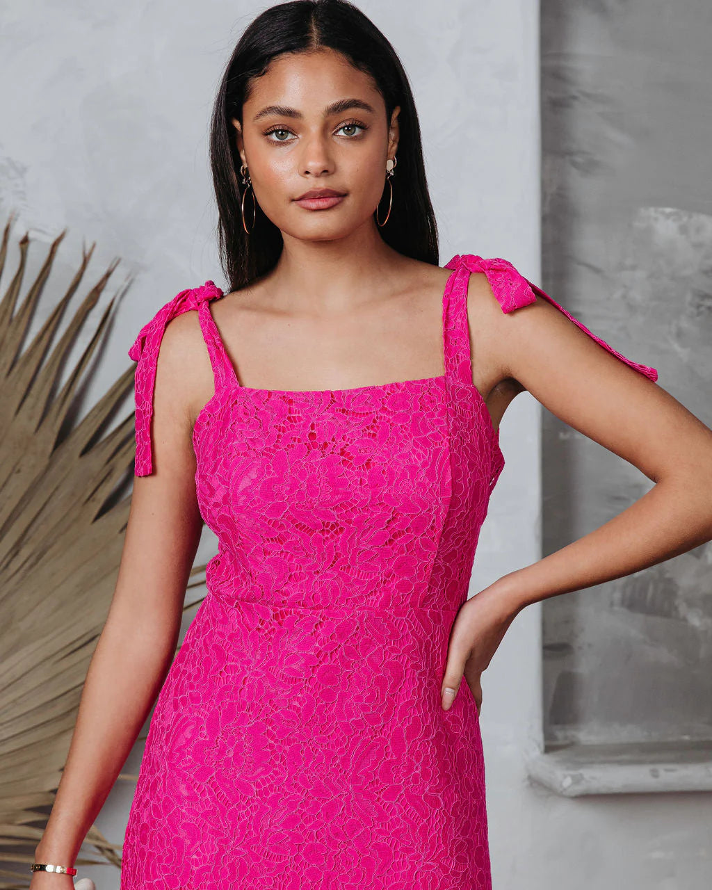 Miami High Tea Lace Midi Dress