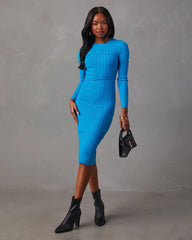 Saunders Ribbed Midi Sweater Dress