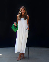 Gracia Everyday Sleeveless Pocketed Midi Dress