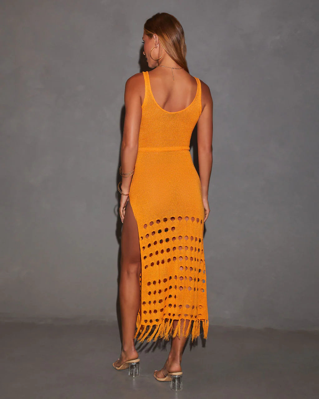 Caliana Tassel Cover Up Maxi Dress