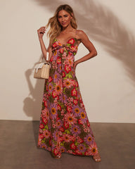 Amrita Floral Print Maxi Dress