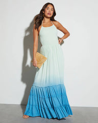 Ocean Breeze Tiered Maxi Dress