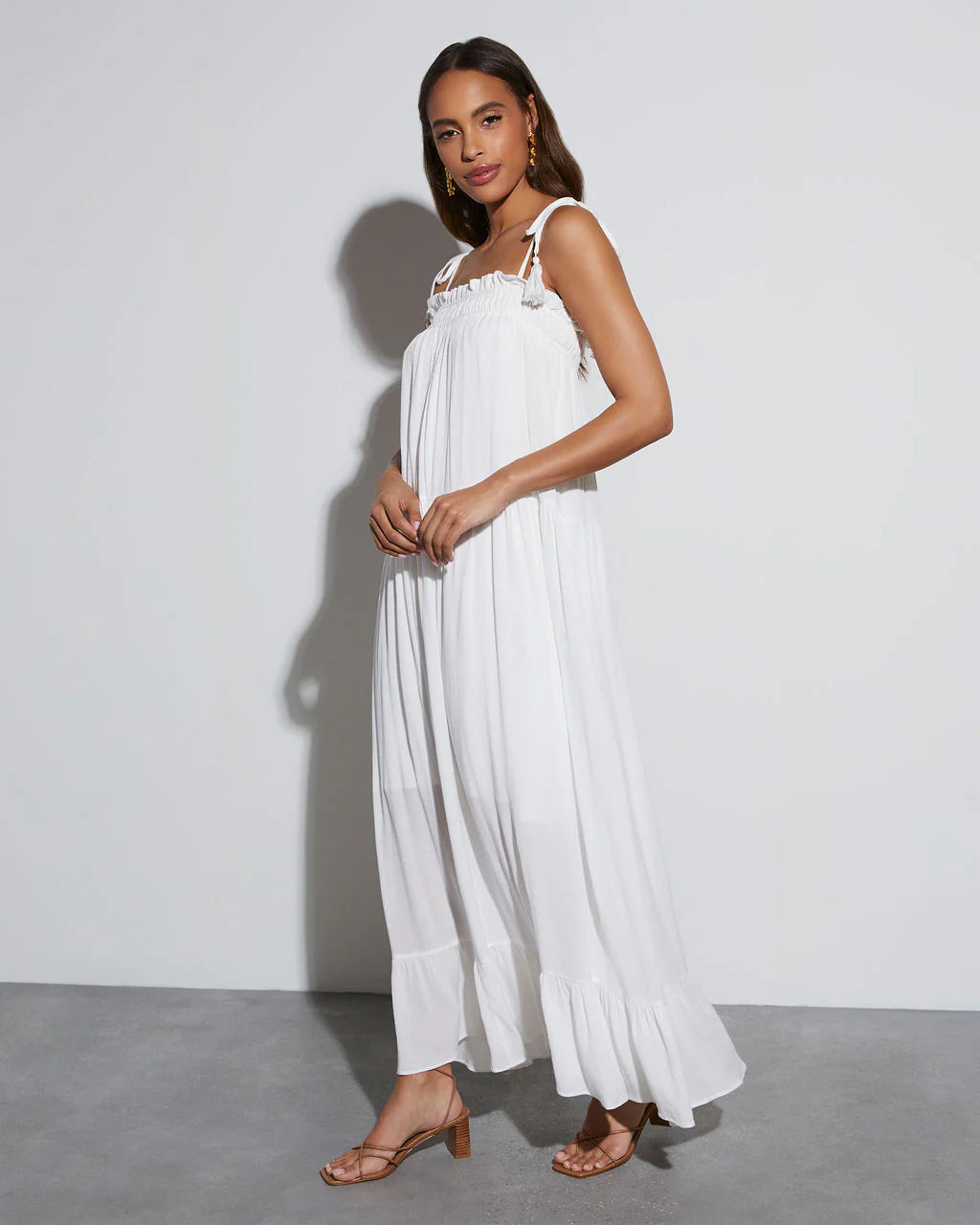 Shayna Flowy Tiered Maxi Dress