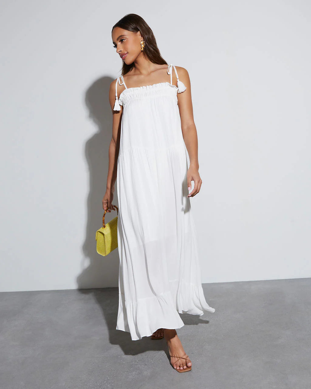 Shayna Flowy Tiered Maxi Dress