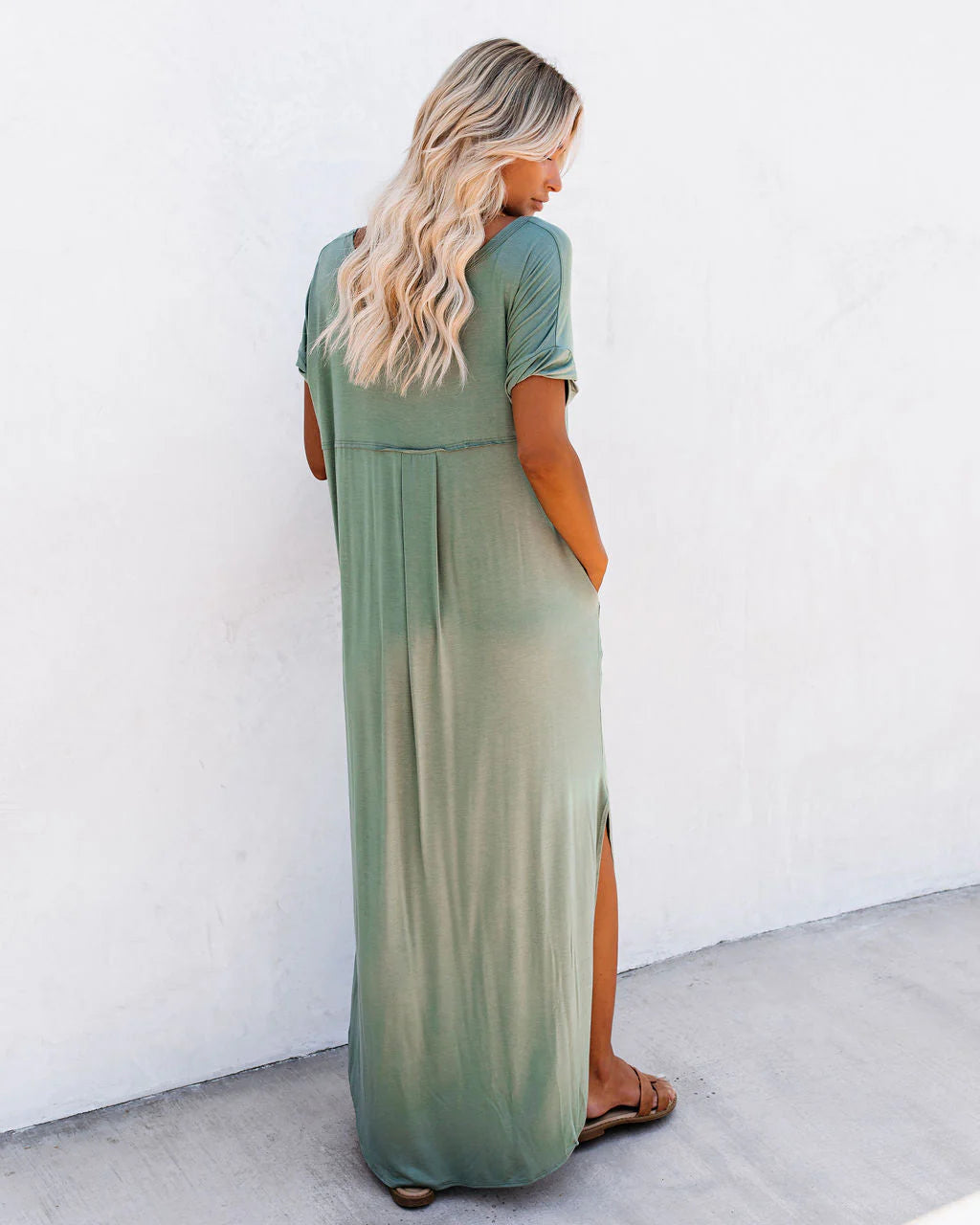 Farmers Market Pocketed Modal Maxi Dress