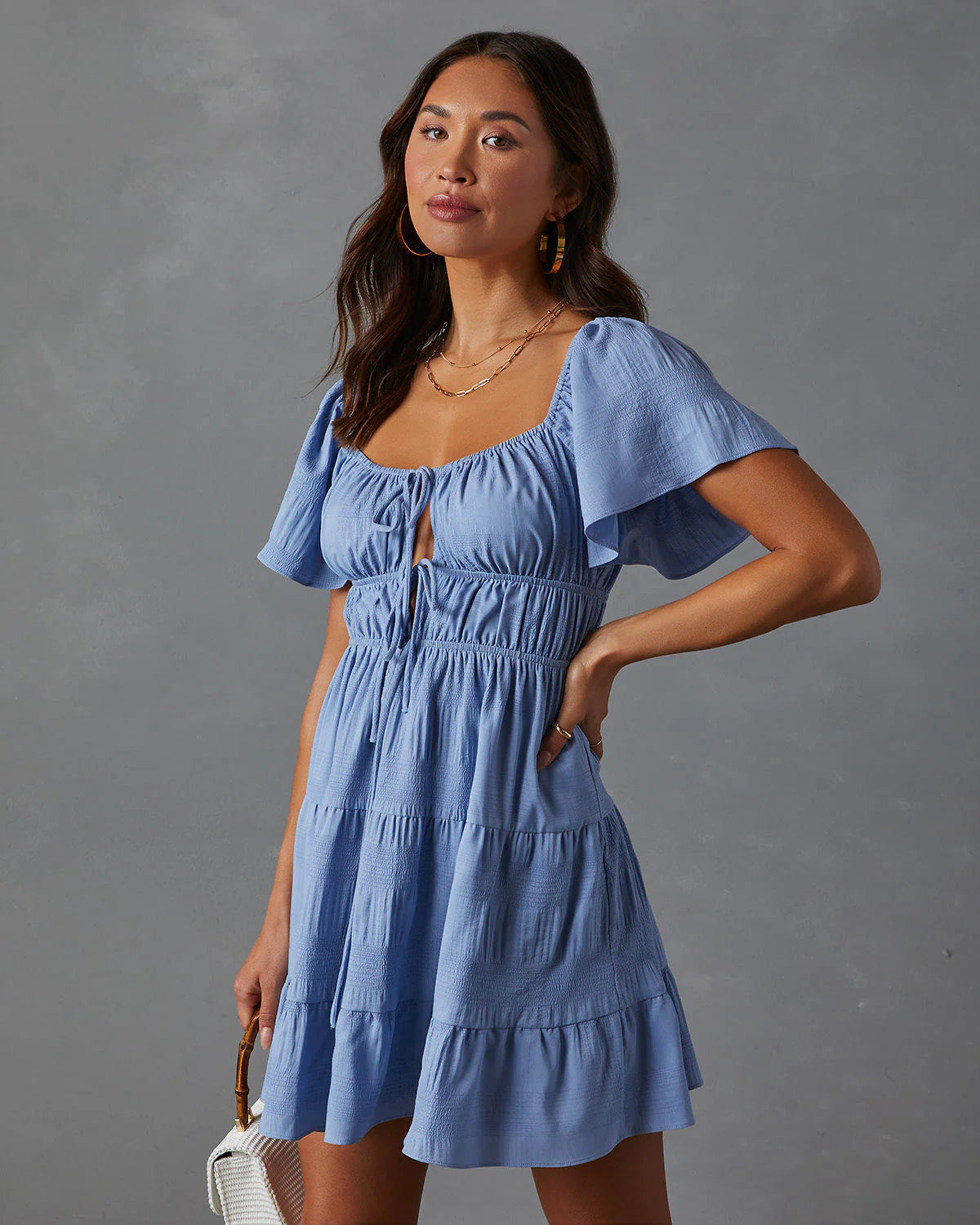 Pure Essence Tiered Babydoll Dress