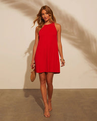 Laurie Sleeveless Pleated Mini Dress