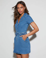 Country Roads Denim Mini Dress