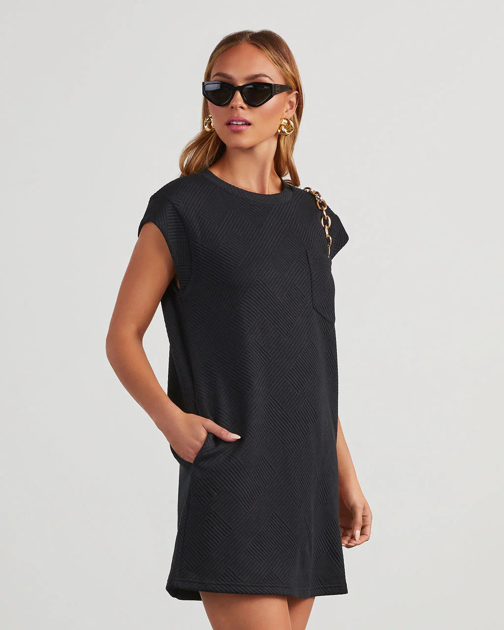 Colby Sleeveless Mini Shirt Dress