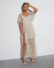 Iconic Entrance Lace Maxi Dress