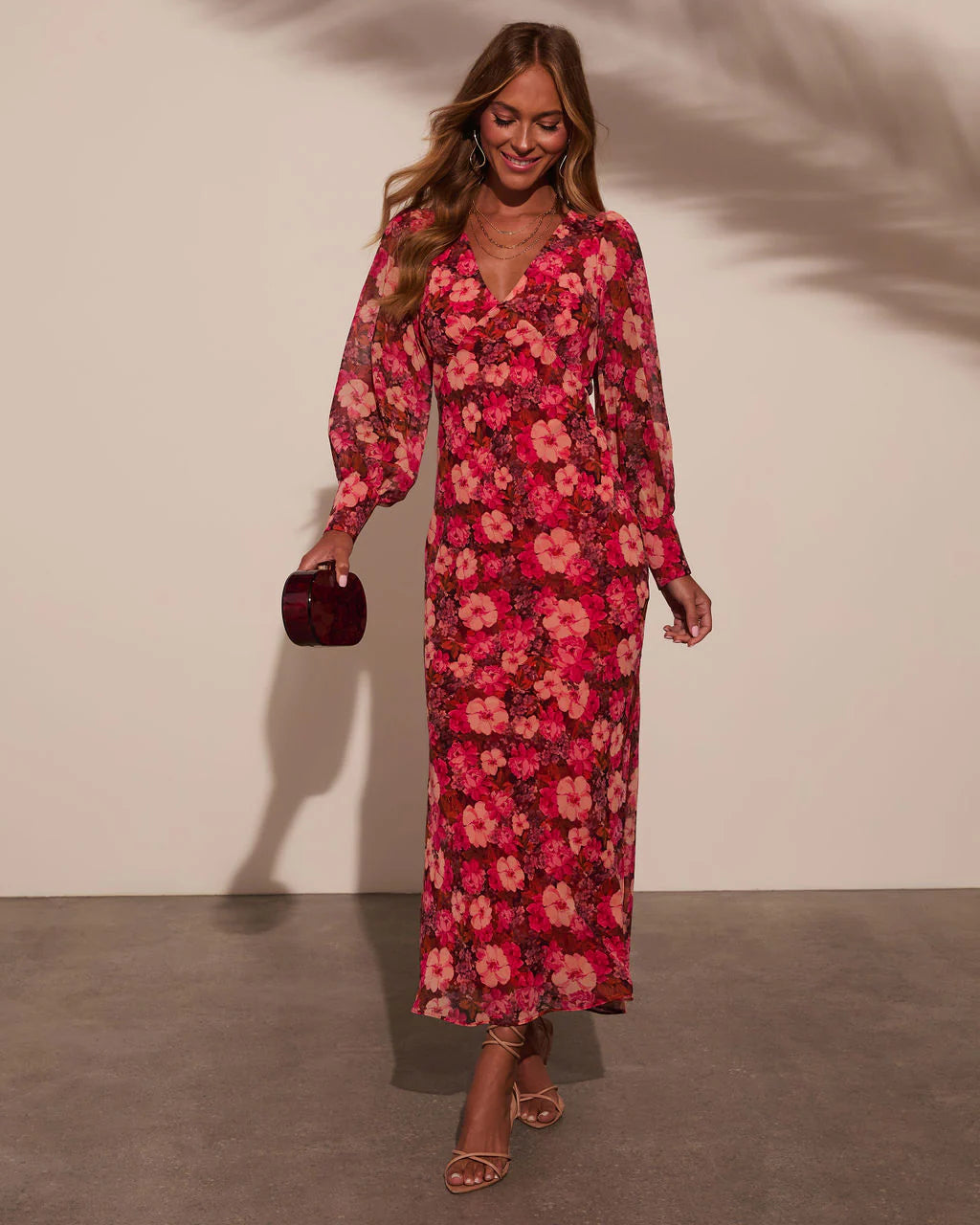 Kathrynn Floral Print Maxi Dress