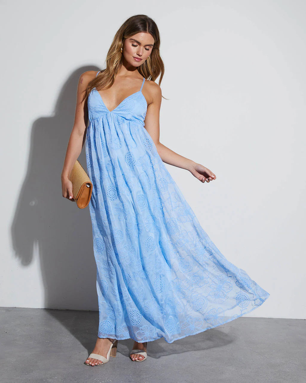 Good Times Chiffon Floral Maxi Dress