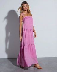 Shayna Flowy Tiered Maxi Dress