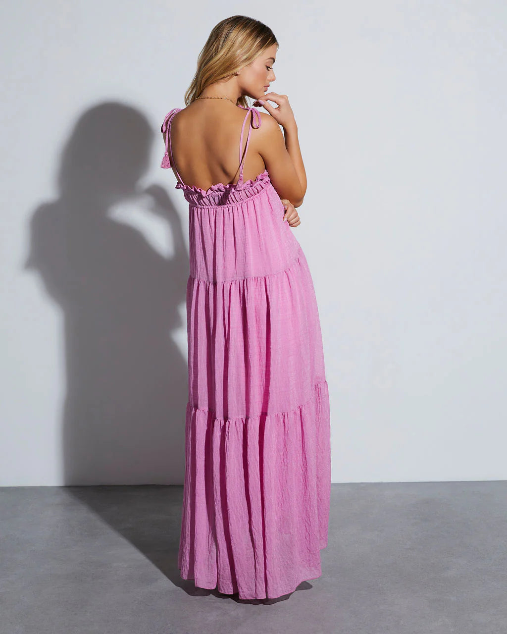 Shayna Flowy Tiered Maxi Dress