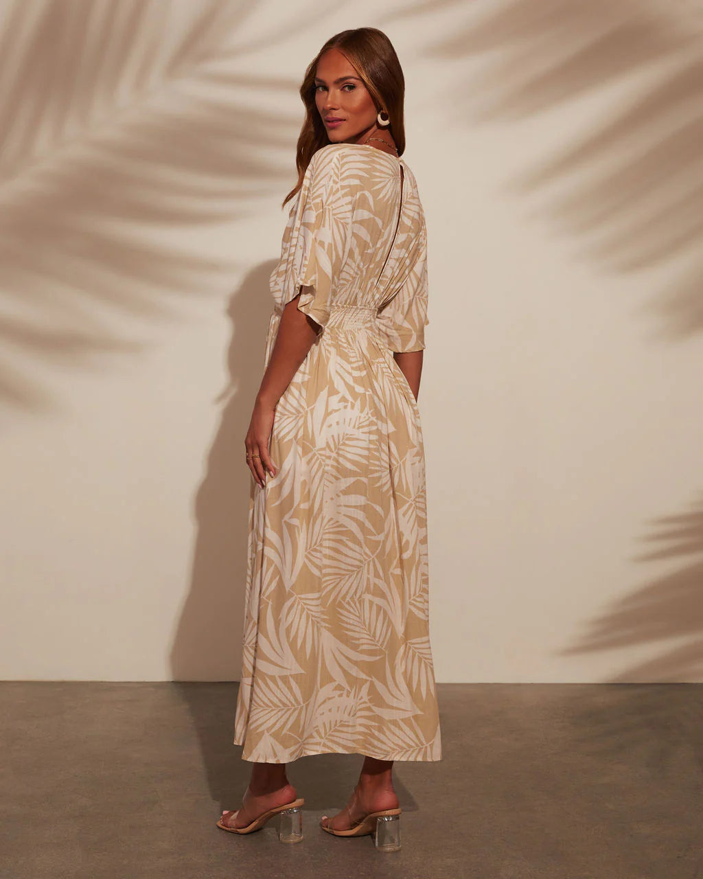 Selene Kimono Sleeve Empire Maxi Dress