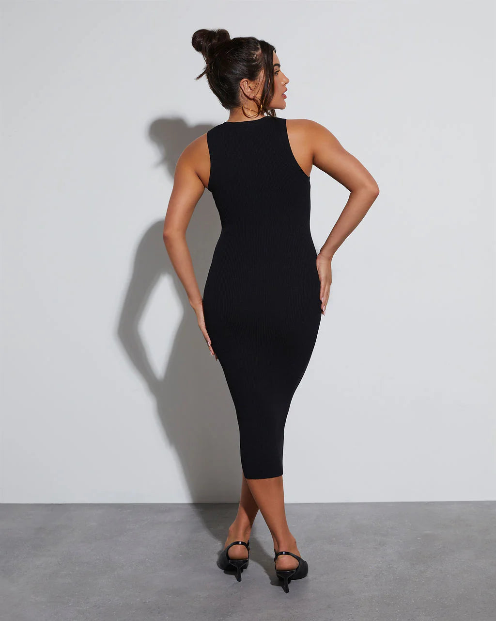 Kate Crew Neck Bodycon Midi Dress