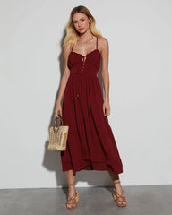 Let's Brunch Sweetheart Midi Dress