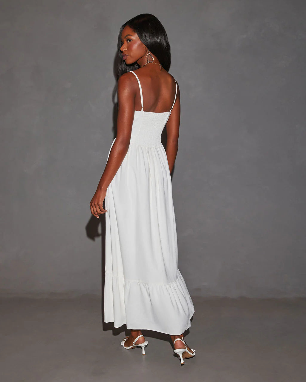 Eleanor A-Line Front Cutout Maxi Dress