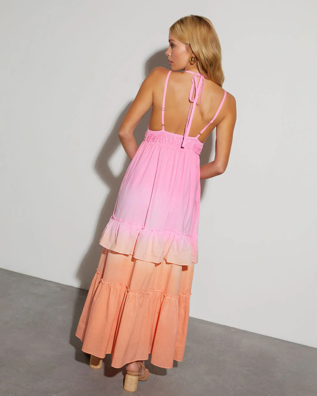 Sherbert Colorblock Maxi Dress