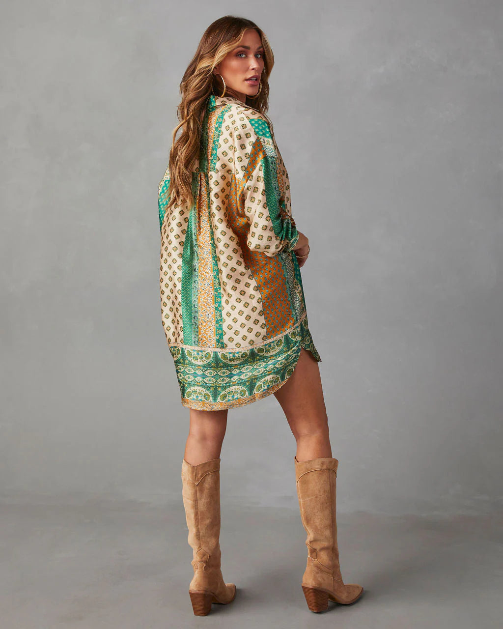 Muse Button Down Shirt Dress