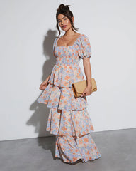 Blooming Beauty Tiered Floral Maxi Dress