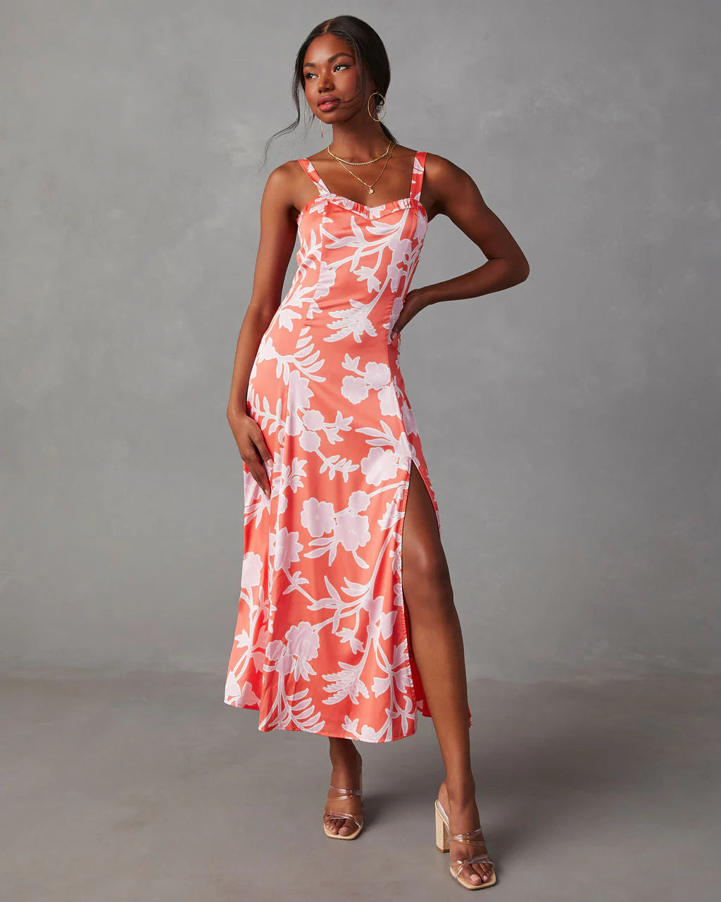 Pure Poetry Floral Midi Dress