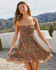 Flower Fields Ditsy Floral Mini Dress