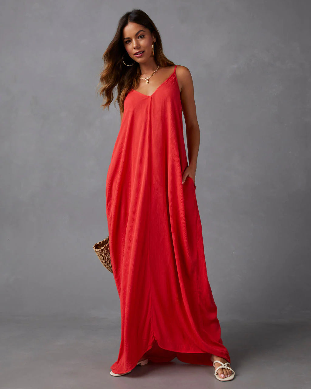 Olivian Pocketed Maxi Dress