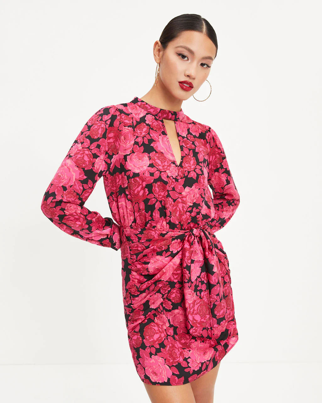 Jenna Floral Cutout Mini Dress