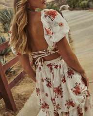 Countryside Sway Floral Tiered Maxi Dress