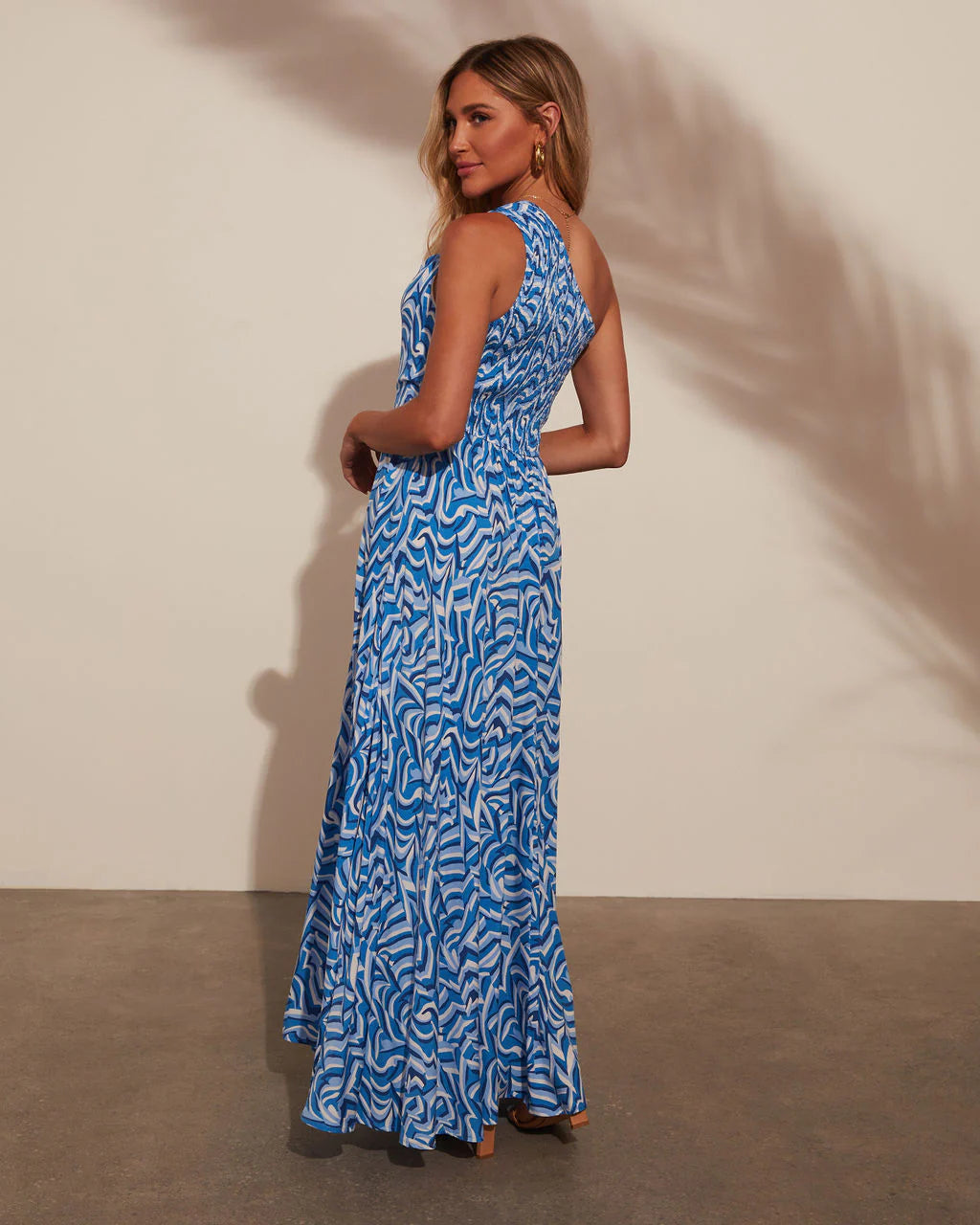 Maybelle One Shoulder Printed Maxi Dress