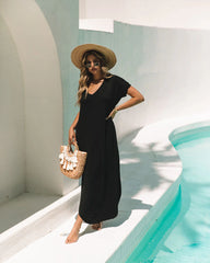 Farmers Market Pocketed Modal Maxi Dress