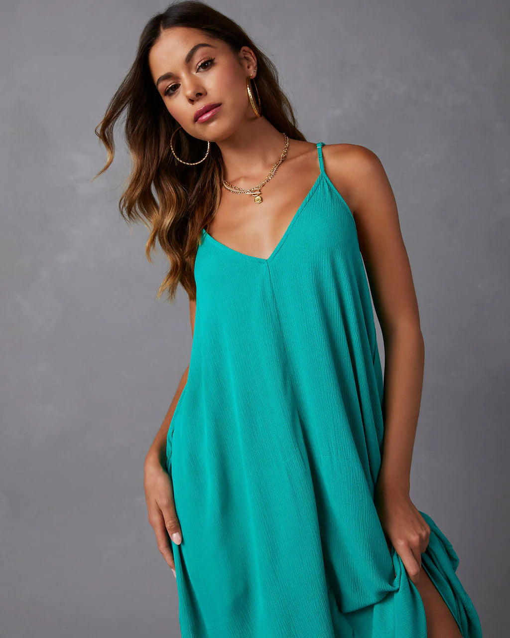 Olivian Pocketed Maxi Dress