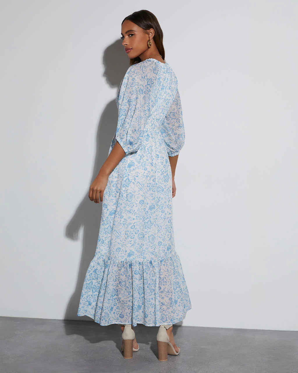 Bailey Long Sleeve Floral Maxi Dress