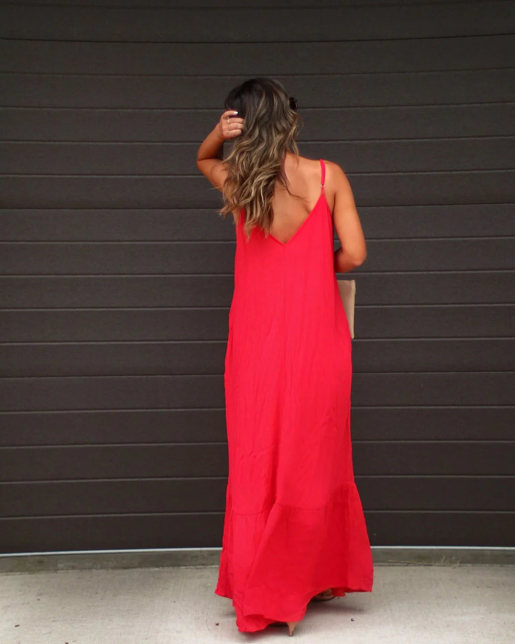 Kimonie Pocketed Maxi Dress