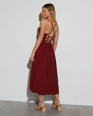 Let's Brunch Sweetheart Midi Dress