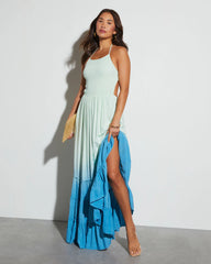 Ocean Breeze Tiered Maxi Dress