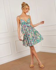 Cailey Sweetheart Floral Mini Dress