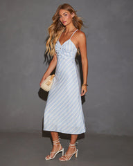 American Sweetheart Striped Midi Dress