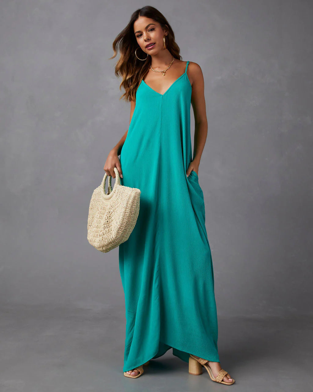 Olivian Pocketed Maxi Dress