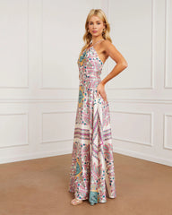 Evianna Halter Empire Maxi Dress