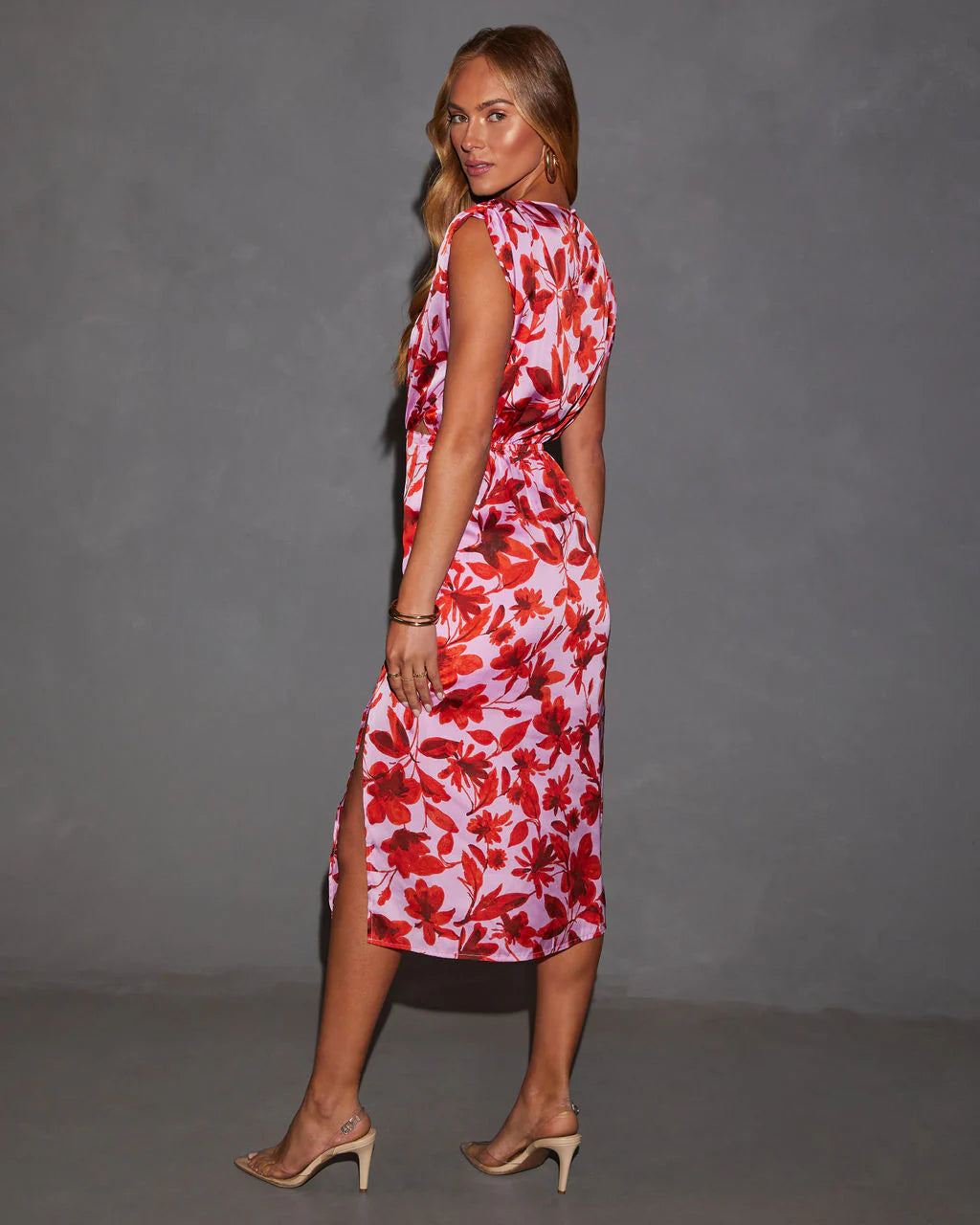 Garden Goddess Printed Midi Dress