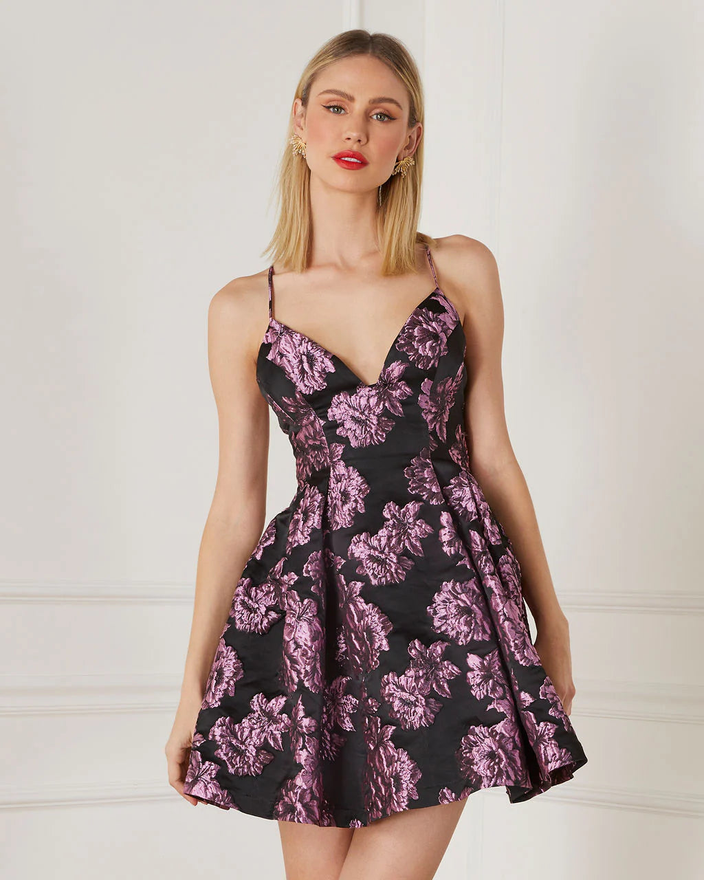 Cocktail Hour Floral Mini Dress